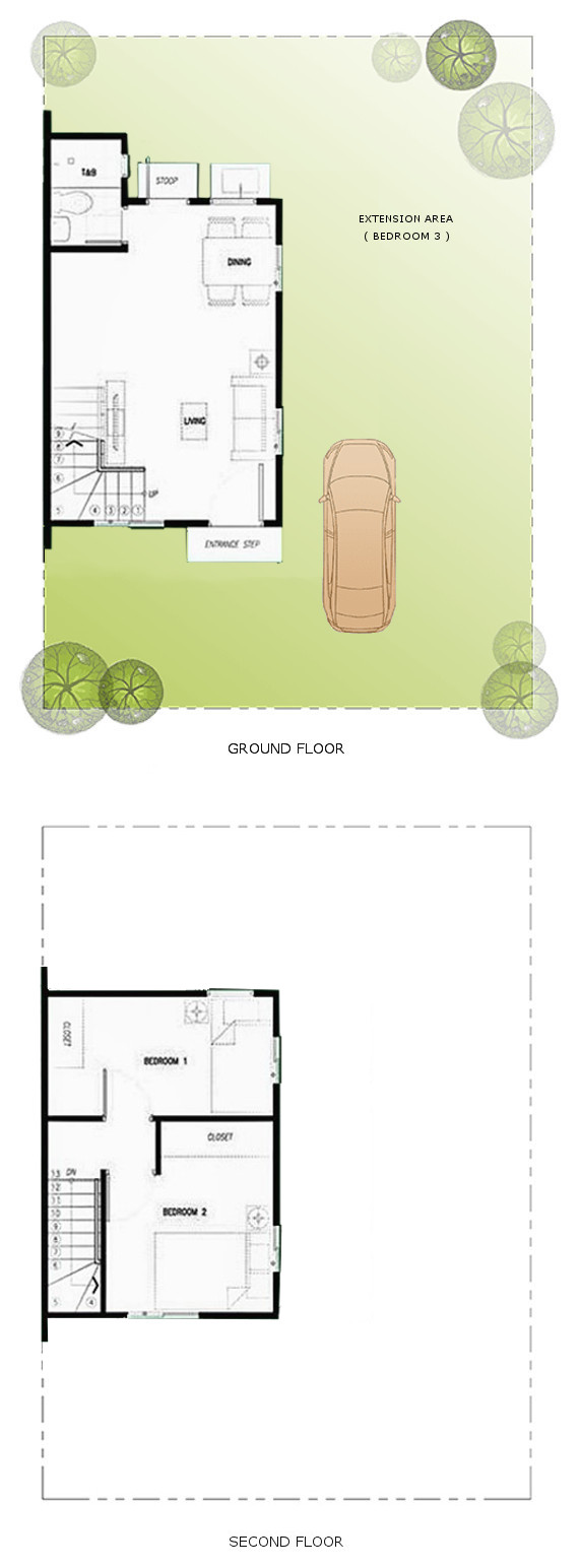 Alli Floor Plan House and Lot in Dasmarinas